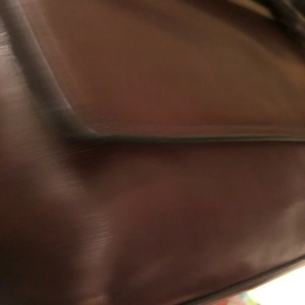 Coach brown leather men’s briefcase laptop travel business bag